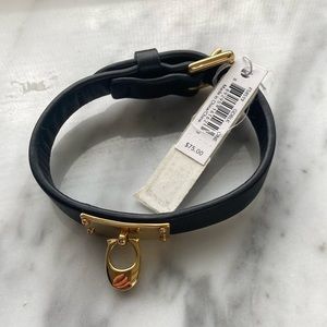 Coach signature leather bracelet